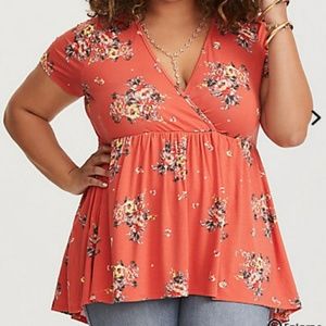 Orange Floral Babydoll
